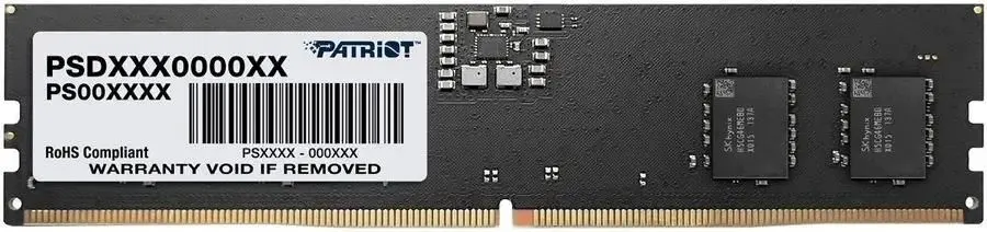 Patriot Signature DDR5 5200 16G Barrette Mémoire 16 Go DDR5, Patriot Signature DDR5 5200 16G Barrette Mémoire 16 Go DDR5, Profitez des performances améliorées du module unique de RAM Patriot Signature DDR5 5200 16G UDIMM . Il s'agit d'un module unique qui vous offre un total de 16 Go de mémoire fonctionnant à une fréquence de 5 200 MHz et une latence de 42-42-42-84