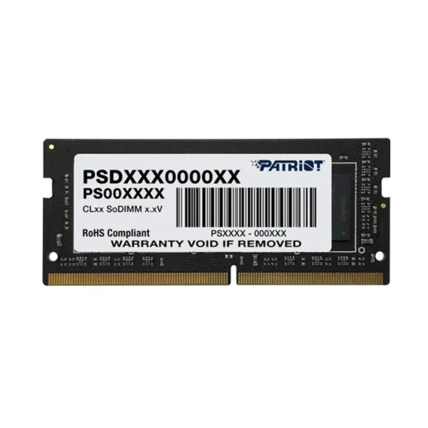 Patriot Signature Line DDR4 3200 Mémoire RAM Mémoire PC 8 Go, Patriot Signature Line DDR4 3200 Mémoire RAM Mémoire PC 8 Go, Ce module de mémoire SO-DIMM DDR4 non-ECC non tamponné de 8 Go à un seul rang a une vitesse de 3200 MHz