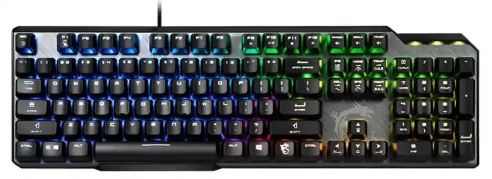 S11-04FR231-CA MSI VIGOR GK50 Elite Maroc Clavier gaming, Le clavier VIGOR GK50 Elite avec une conception ergonomique des touches hautes et basses maintient vos mains
