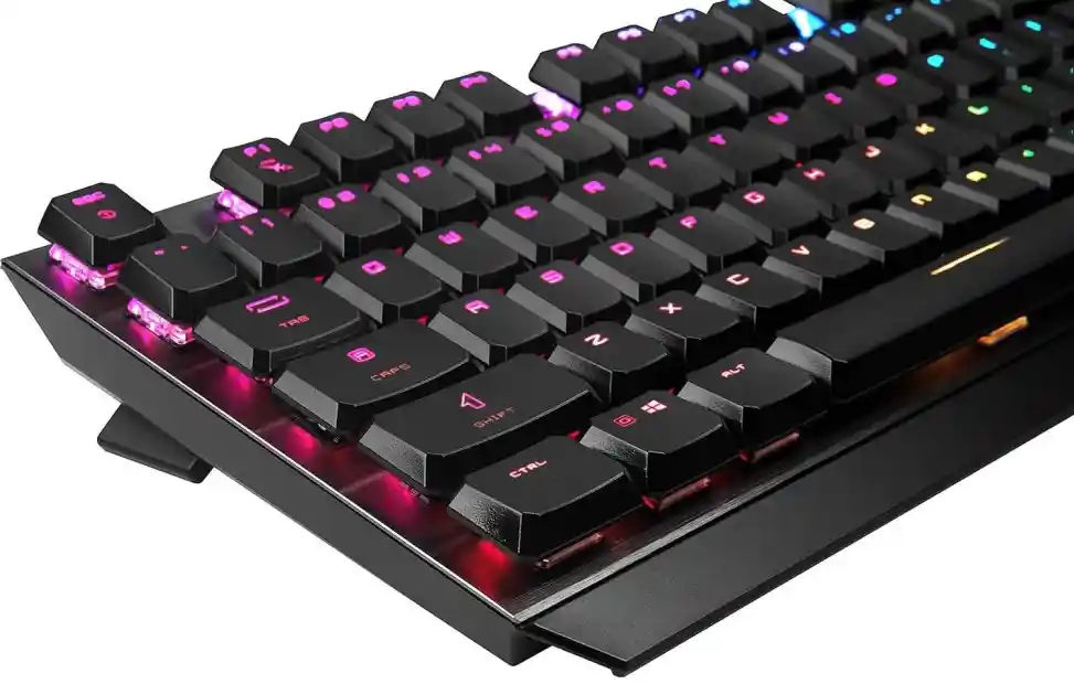 S11-04FR238-GA7 Clavier gaming MSI VIGOR GK50 low profile, VIGOR GK50 low profile est doté de millions de couleurs et d'un éclairage RVB par touche époustouflant ainsi que de différents effets.
