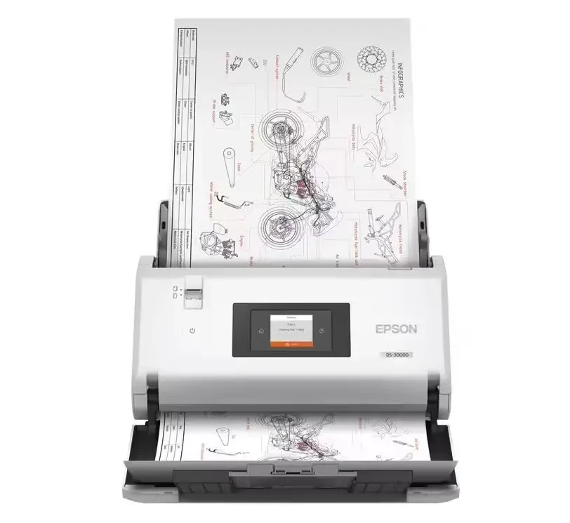 B11B256401 Epson WorkForce DS-30000 Maroc Scanner de documents Maroc, Epson WorkForce DS-30000 a été conçu selon les normes les plus strictes pour répondre aux besoins des entreprises les plus exigeantes. Le chargeur automatique de documents (ADF), robuste et de grande capacité, numérise la plus large gamme de documents de sa catégorie