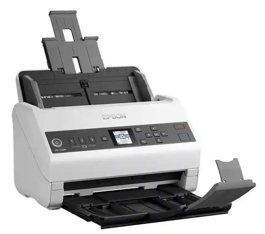 B11B259401BA Maroc Epson WorkForce DS-730N Maroc Scanner de documents Maroc, vous pouvez choisir la tâche appropriée et envoyer des documents à la destination adéquate et sans délai, rendant ainsi les travaux de numérisation disponibles dans les services et autres agences