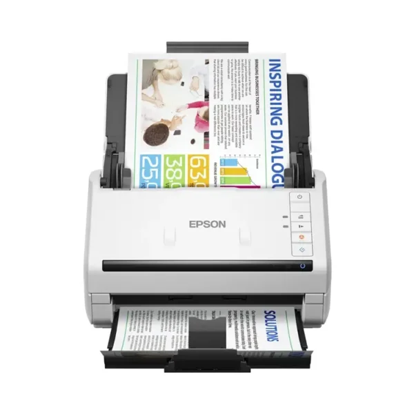 B11B261401BA Maroc Epson WorkForce DS-530II Maroc Scanner Epson Maroc, le scanner Epson WorkForce DS-530II gère une grande variété de supports entre 27 et 413 g/m², ce qui vous permet de numériser tout, des documents papier aux cartes en plastique telles que les cartes d'identité, de crédit et de visite, de manière efficace et transparente