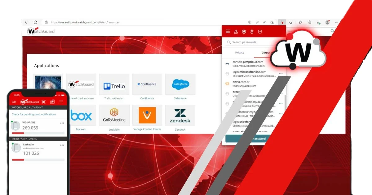 Le point d'accès WiFi 6 sécurisé AP330 de WatchGuard est géré dans WatchGuard Cloud.