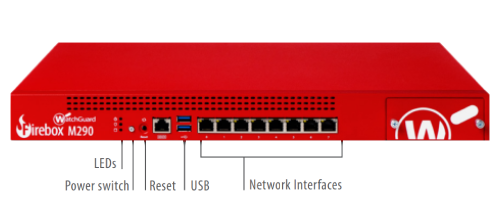 WGM29000601 WatchGuard Firebox M290 Maroc Firewall WatchGuard Firebox, Tous les appareils WatchGuard bénéficient d'un minimum de 90 jours d'assistance standard.