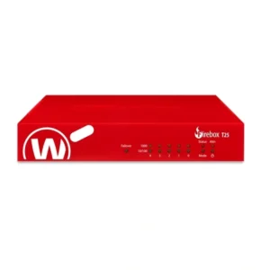 WGT25001 WatchGuard Firebox T25 Firewall Appliance with 1-yr Standard Support, le Firebox T25 sur des sites distants afin que les entreprises puissent s’assurer qu’elles sont protégées là où elles se connectent. Le Firebox T25 offre un débit de pare-feu allant jusqu’à 3,14 Gbit/s et cinq ports Ethernet 1 Gigabit