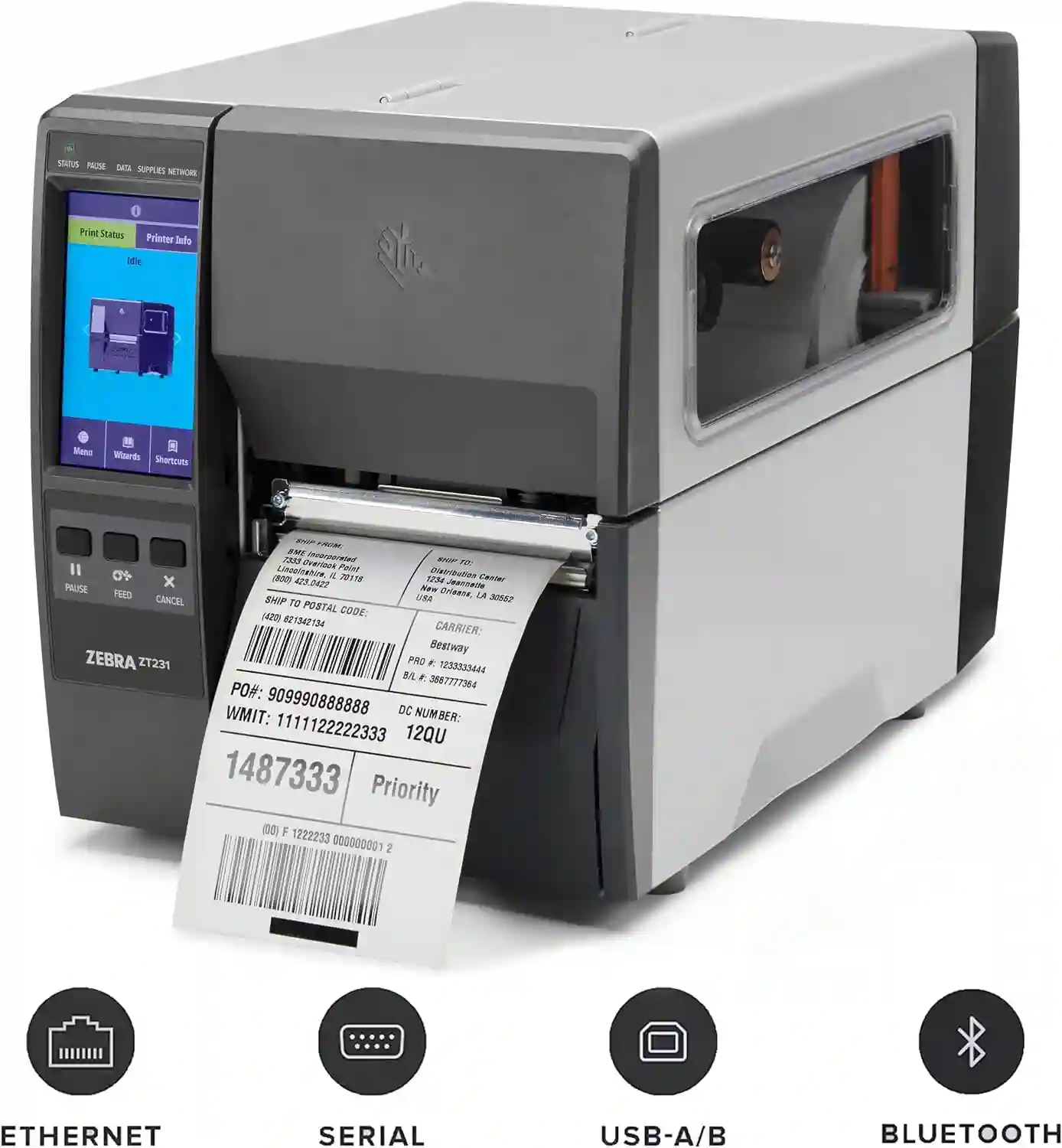 ZT23142-T01000FZ Zebra ZT231 Maroc Imprimante thermique Zebra, Les exigences augmentent et les délais se réduisent. Avez-vous les capacités d'impression nécessaires pour suivre le rythme, sans interruption ? L'imprimante Zebra ZT231 offre la combinaison gagnante de fonctionnalités adaptées au bon prix, ainsi que la qualité durable que vous attendez de Zebra.