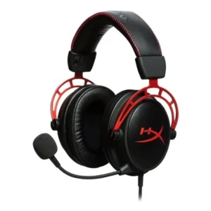 4P5L1AM Maroc Casque Gaming HyperX Cloud Alpha Maroc HX-HSCA-RD-EM Maroc, La construction robuste en aluminium et les coussinets d'oreille en mousse à mémoire de forme offrent à tout joueur une sensation de confort tandis que les deux haut-parleurs audio de 50 mm offrent un son clair