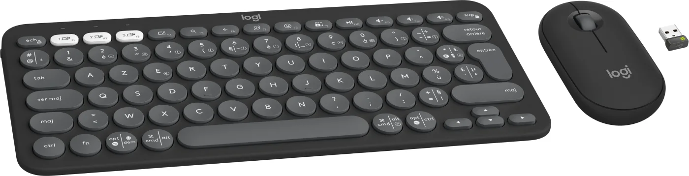 920-012209 Logitech Pebble 2 Combo Black Maroc Ensemble clavier et souris sans fil, Profitez du confort et de la commodité de la saisie de bureau sur votre smartphone ou votre tablette grâce à ce clavier mobile
