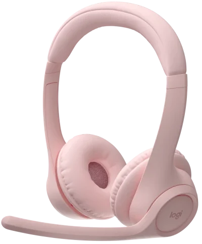 981-001412 Maroc Logitech Zone 300 Rose Maroc Logitech Casque sans fil Bluetooth, le casque sans fil Logitech Zone 300 Rose. Compatible avec Zoom, Microsoft Teams et d'autres applications, ce casque essentiel est doté de deux microphones à formation de faisceau sur une perche réglable conçus pour garantir que vous êtes entendu grâce à la suppression du bruit pilotée par l'IA