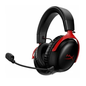 77Z46AA Gaming Headset HyperX Cloud III Black-Red Maroc Casque Gaming For PC Maroc, Profitez d'un son net avec des haut-parleurs de 53 mm et d'un son immersif avec DTS Headphone:X Spatial Audio offrant un son de localisation précis.