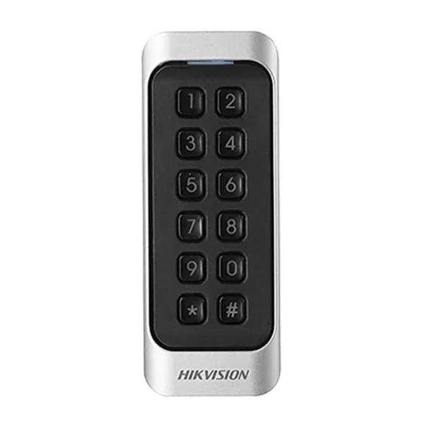 Hikvision DS-K1107MK Maroc Lecteur de cartes Mifare Maroc Clavier Hikvision, Le Hikvision DS-K1107MK est conçu pour être utilisé dans les systèmes de contrôle d'accès, garantissant que seules les personnes autorisées disposant de cartes Mifare et de codes PIN valides peuvent accéder aux zones sécurisées