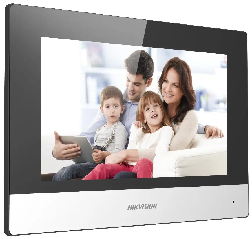 Hikvision DS-KH6320-WTE1 Maroc Interphone vidéo d'intérieur Maroc, Le Hikvision DS-KH6320-WTE1 est un interphone vidéo tactile de 7 pouces, qui fait partie de la gamme d'interphones modulaires Hikvision. Grâce au microphone omnidirectionnel et aux haut-parleurs intégrés