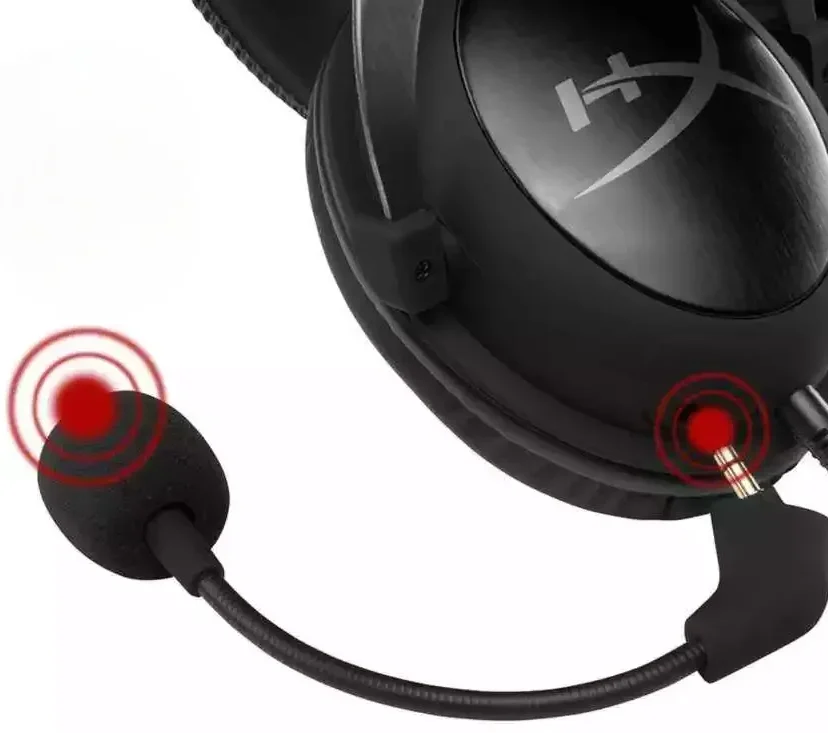 4P5L9AA HyperX Cloud II Gris Maroc KHX-HSCP-GM Casque Gaming filaire Maroc, La connexion du boîtier de commande audio active la suppression de bruit, le contrôle automatique de gain et l'annulation d'écho.