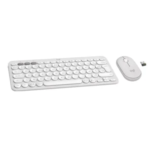 Logitech Pebble 2 Combo White Ensemble clavier et souris sans fil AZERTY (920-012210) – Image 2