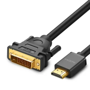 Ce câble UGREEN 10135 de 2 mètres est conçu pour durer. Notez que le son n'est pas transmis par le connecteur DVI-D. Ce câble HDMI vers DVI-D(24+1) est tout ce dont vous avez besoin pour une connectivité fiable.