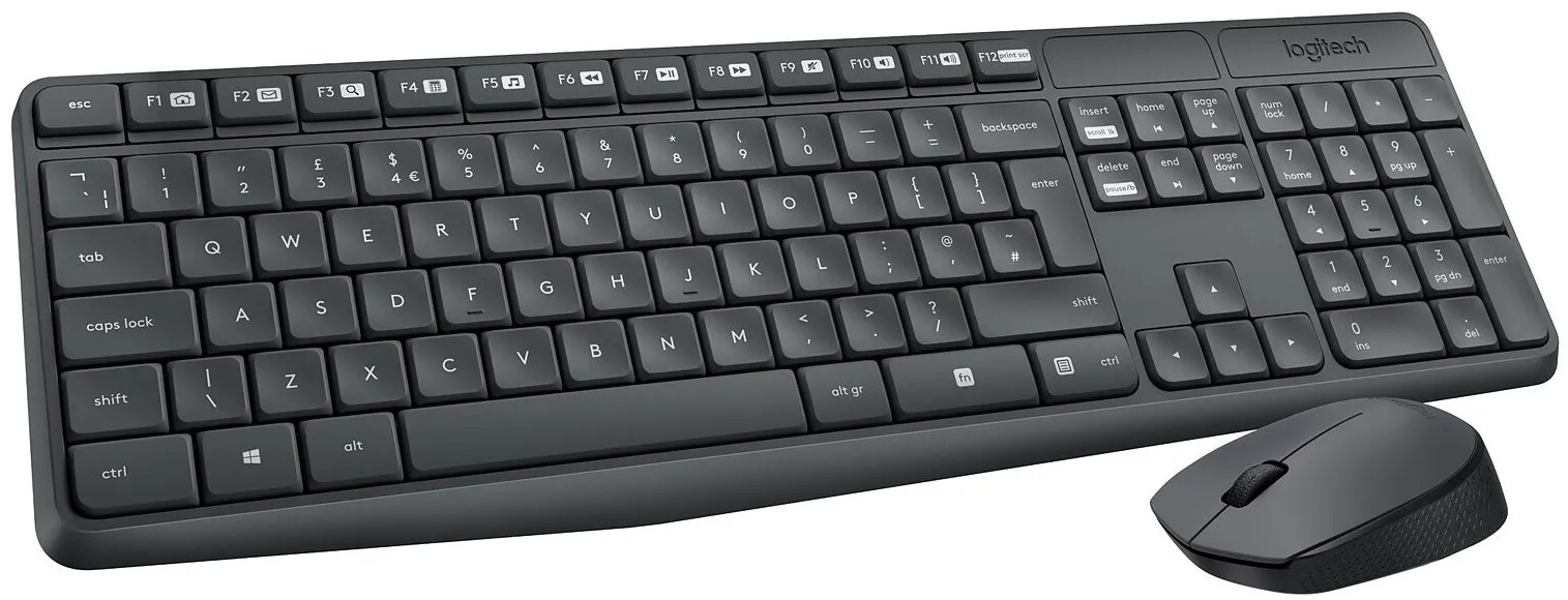 920-007907 Logitech MK235 Maroc Ensemble clavier et souris sans fil Maroc, lavier de taille standard, souris ambidextre, entièrement sans fil et complet. Ce duo offre toutes les fonctionnalités dont vous avez besoin dans un design confortable et durable 