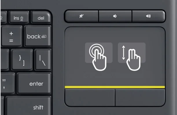 920-007129 Logitech K400 Plus Maroc Clavier sans fil pavé tactile Maroc, Utilisez-le immédiatement, ou personnalisez vos commandes avec le logiciel Logitech Options.