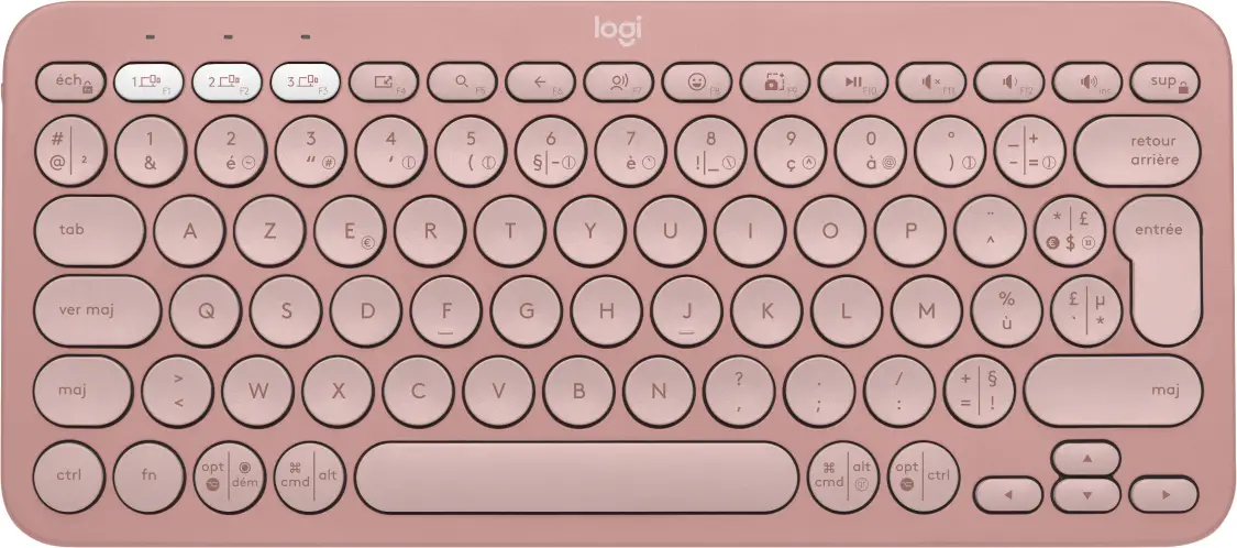 920-011805 Logitech Pebble Keys 2 K380s Rose Maroc Clavier sans fil Bluetooth Maroc, Exprimez votre style et votre personnalité dans votre expérience de frappe avec le clavier sans fil Logitech Pebble Keys 2 K380s Rose doté de touches creuses et discrètes,