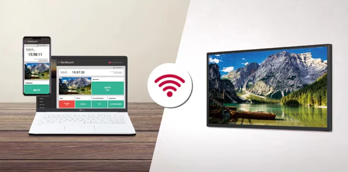 LG 32SM5J-B Maroc Écran d'affichage commercial 32 1080p Maroc, Grâce au Control Manager, la solution de surveillance web intégrée, vous pouvez commander et surveiller en temps réel le statut de plusieurs écrans de la série SM5J 