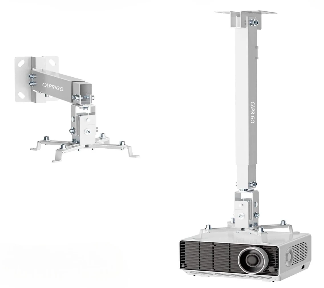 Caprigo M447 Maroc Support de Montage Universel Maroc Support de Montage Vidéoprojecteur Maroc, Le Support plafond universel Caprigo M447 pour Vidéoprojecteur offre une solution polyvalente et élégante pour l’installation de votre vidéoprojecteur. Avec sa conception réglable, il s’adapte parfaitement à des hauteurs allant de 43 cm à 65 cm