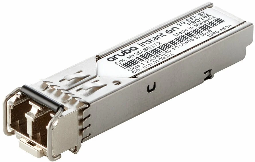 Aruba Instant On 1G SFP LC SX 500 m OM2 Maroc Émetteur-récepteur SFP LC Maroc Module SFP Aruba Instant On 1G Module SFP 1G Maroc module SFP Aruba R9D16A Maroc, Les options d’émetteurs-récepteurs Aruba Instant On 1G SFP LC SX pour mise en réseau sont conçues pour améliorer les performances de connectivité réseau nécessitant des connexions à latence faible et large bande passante entre des nœuds de calcul et des nœuds de commutation 