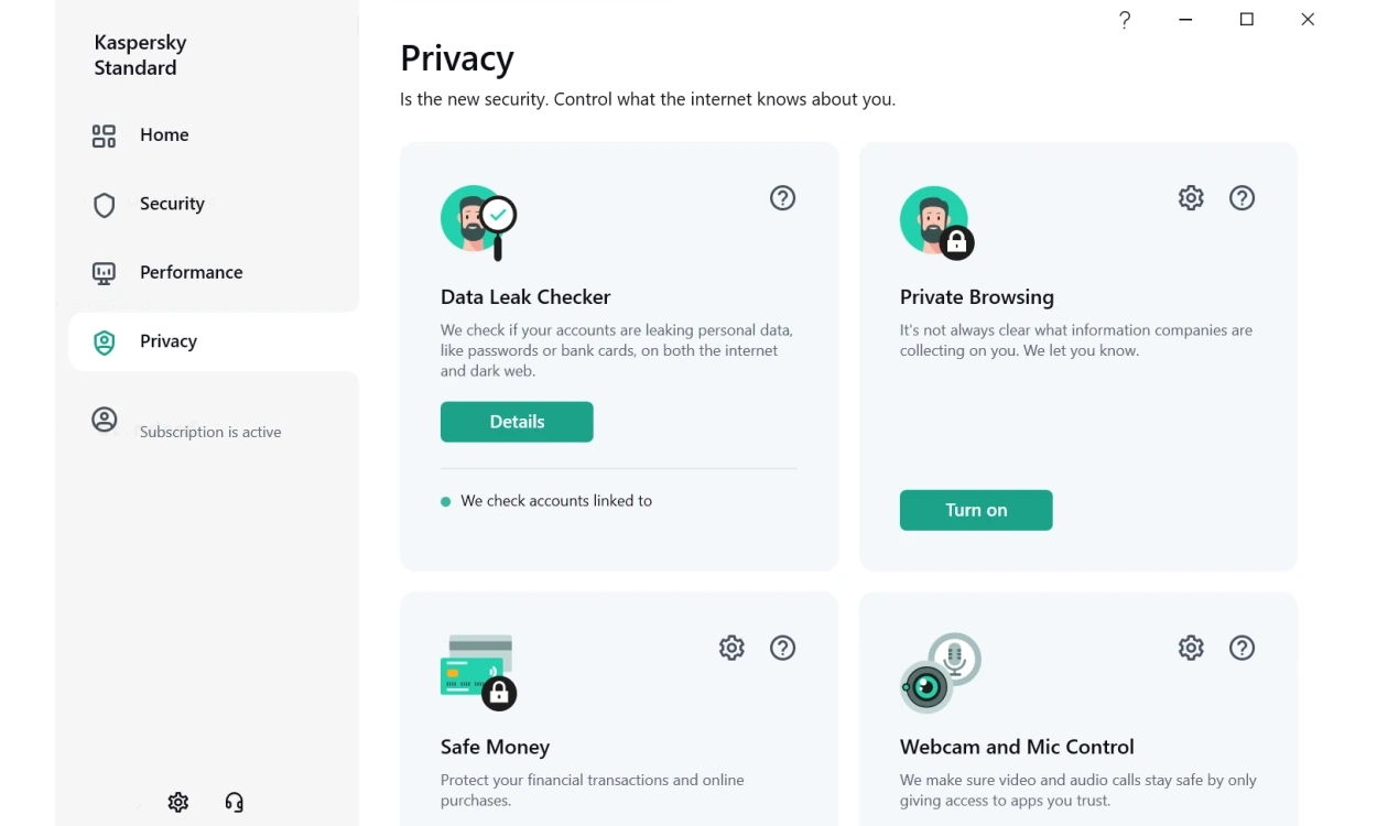 KL10418BCFS-FFPMAG Maroc Antivirus KASPERSKY Standard 3 postes Maroc Antivirus Licence 1 an 3 postes Maroc, L'éditeur propose en prime un excellent portail Web accessible d'un simple clic depuis l'interface d'accueil. Malgré la pléiade de boucliers défensifs et de fonctionnalités additionnelles (protection Wi-Fi et de la webcam, chiffrement des fichiers, contrôle parental, gestionnaire de mots de passe...)