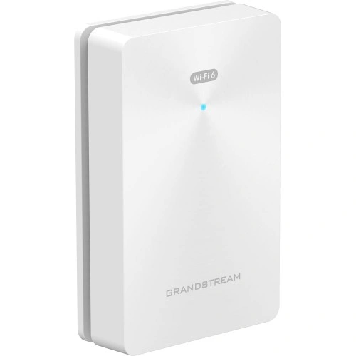 Point d'accès mural Maroc Grandstream GWN7661 Maroc Point d'accès Wi-Fi 6 Maroc Point d'accès Grandstream Wi-Fi 6 Maroc, Le GWN7661 est un point d'accès Wi-Fi 6 802.11ax encastrable conçu pour les petites et moyennes entreprises, les bureaux, les locaux résidentiels et commerciaux, les hôtels et bien plus encore. Il offre une technologie MU-MIMO 2x2:2 à double bande ainsi qu'une conception d'antenne sophistiquée pour un débit réseau maximal et une portée de couverture Wi-Fi étendue.