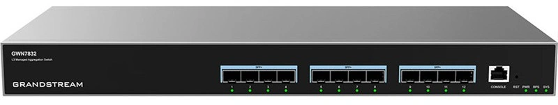 Grandstream GWN7832 Switch 12 ports SFP+ Gigabit Géré L3 (GWN7832) 26 Grandstream GWN7832 Maroc Switch 12 ports Gigabit 6xSFP Maroc Commutateur Grandstream Maroc Switch SFP+ 12 ports couche 3 Maroc, Le GWN7832 est un commutateur réseau géré par agrégation de couche 3 qui permet aux moyennes et grandes entreprises de créer des réseaux professionnels évolutif