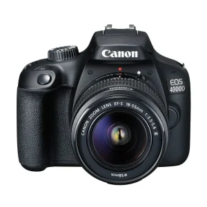 3011C003AA Maroc Appareil Photo Reflex Canon EOS 4000D Objectif EF S 18 55mm III 18MP WiFi