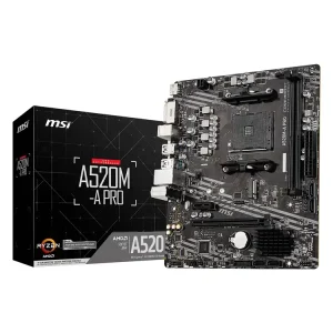 MSI A520M A PRO Maroc Carte mere AMD A520 Maroc Micro ATX Socket AM4