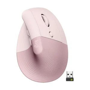 Souris sans fil Bluetooth Logitech Lift Rose Maroc Souris sans fil ergonomique Maroc
