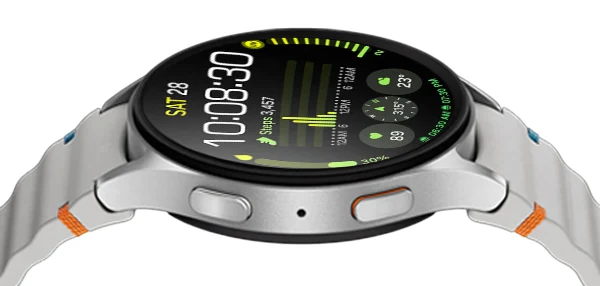 SM-L310NZSAMEA Maroc Samsung Galaxy Watch7 BT 44 mm Silver Maroc Montre connectée Samsung Super AMOLED Maroc Montre Wi-Fi Bluetooth Maroc, Vous courez en ville et vos données ont toujours été faussées par les géants de béton qui vous entour 