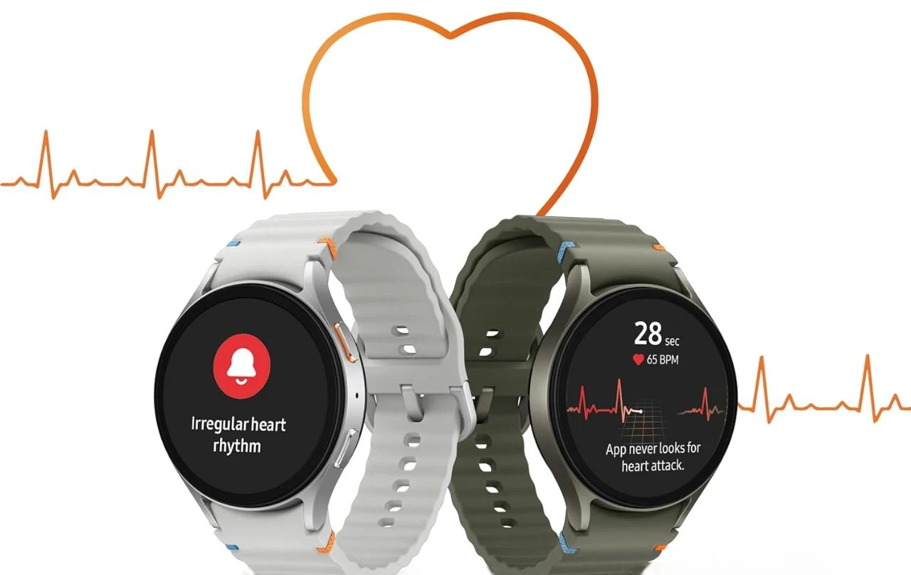 SM-L310NZSAMEA Maroc Samsung Galaxy Watch7 BT 44 mm Silver Maroc Montre connectée Samsung Super AMOLED Maroc Montre Wi-Fi Bluetooth Maroc, Avec l'application Samsung Health, restez en forme et suivez vos objectifs, peu importe le smartphone Galaxy que vous embarquez avec vous.