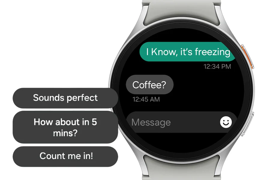 SM-L310NZSAMEA Maroc Samsung Galaxy Watch7 BT 44 mm Silver Maroc Montre connectée Samsung Super AMOLED Maroc Montre Wi-Fi Bluetooth Maroc, Étudier votre sommeil, votre fréquence cardiaque et vos activités quotidiennes, c'est bien. Avoir une intelligence artificielle qui les analyse et les résume pour vous 