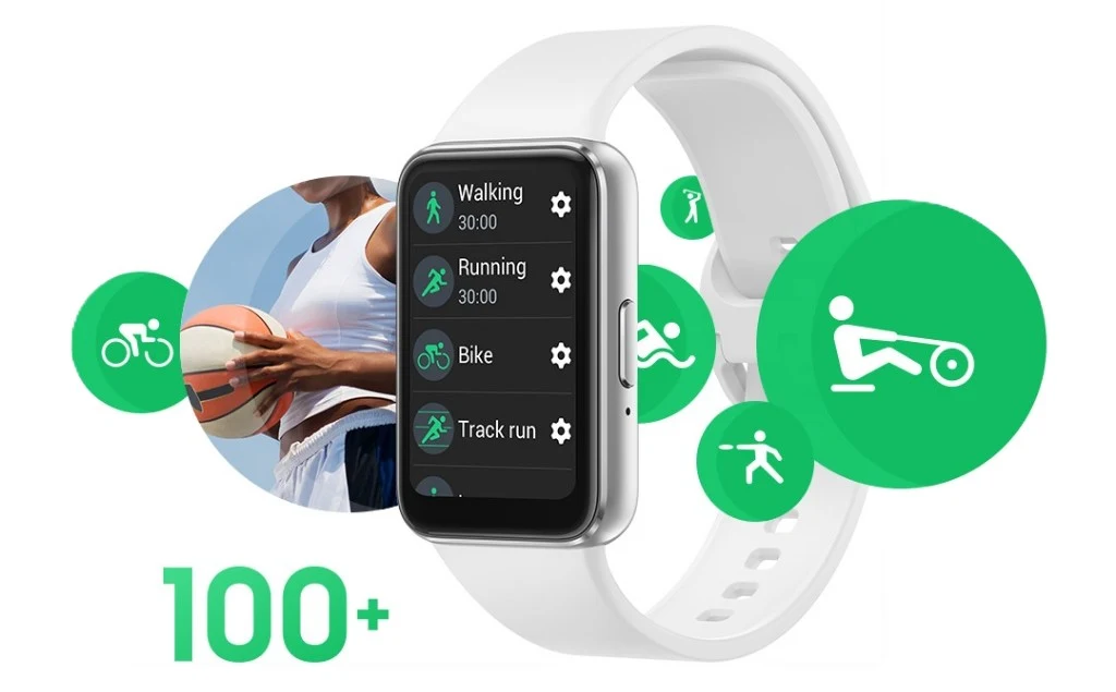 Appuyez deux fois sur le bouton accueil, choisissez un exercice parmi 100, course à pied ou vélo elliptique, rameur ou natation : le Samsung Galaxy Fit3 Silver est aussi sportif que vous et ne manquera ni votre départ, ni votre arrivée