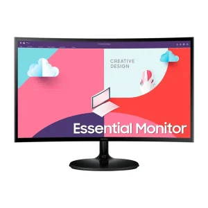 LS27C360EAMXZN Maroc Moniteur Samsung Essential S3 27 Maroc Ecran PC incurvée 27 Maroc, L'écran Samsung Essential S3 27 à alignement vertical (VA) présente une courbure de 1000R qui offre une sensation de détente, renforcée par une résolution de 1920 x 1080 avec un taux de rafraîchissement de 75 Hz.