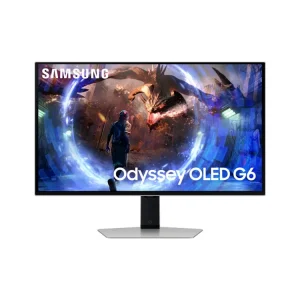 LS27DG610SUXEN Maroc Moniteur de jeu Samsung Odyssey OLED G6 G61SD Maroc Ecran de jeu 27 QHD Maroc, cet écran OLED Quantum Dot d'une résolution de 2560 x 1440 élimine pratiquement le flou de mouvement avec un taux de rafraîchissement de 360 ​​Hz et un temps de réponse de 0,03 ms.