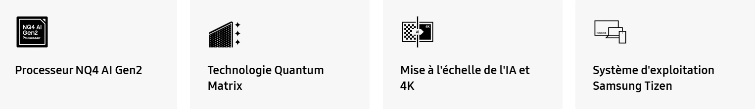 QA55QN85DBUXMV Maroc Smart TV Samsung Neo QLED 4K 55 série 8 Maroc Téléviseur Samsung Neo QLED 55 Maroc, Vivez une expérience sonore ultime avec un système audio performant de 2.2 de 40 Watts et un son Dolby Atmos sans fil. 