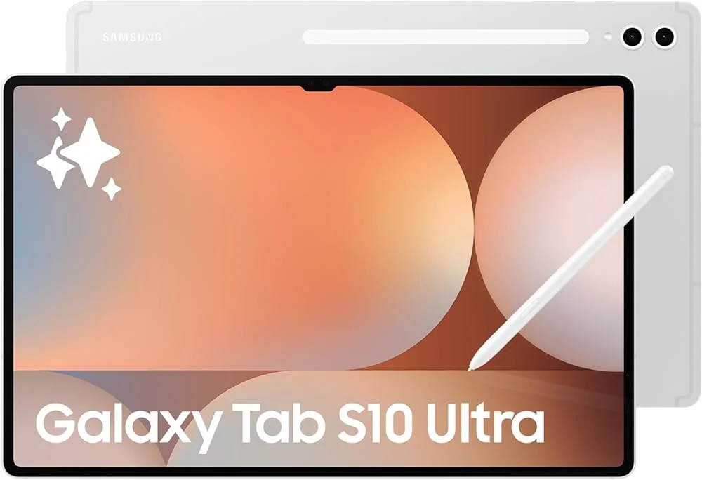 SM-X926BZSEMWD Tablette Samsung Galaxy Tab S10 Ultra Platinum S 12GB 512GB Maroc Tablette Tab S10 Ultra Maroc, La Galaxy Tab S10 Ultra Platinum S 12GB+512GB est une tablette Samsung équipée pour la première fois de l'intelligence artificielle Galaxy et d'un large écran Dynamic AMOLED 2X de 14,6” supportant une résolution WQXGA+ 