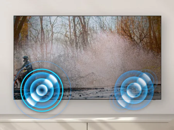 UA43DU7000UXMV Maroc Smart TV Samsung 43 Crystal UHD Serie 7 Maroc Téléviseur Samsung 43 Serie 7 CRYSTAL Maroc, Le son surround 3D avec notre audio virtuel à canal supérieur vous permet de plonger dans l'expérience audio.