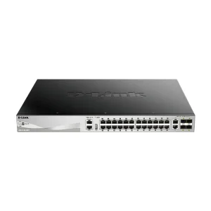Switch D-Link DGS-3130-30PS Maroc Switch 24 ports Gigabit PoE Maroc Commutateur géré 24 ports D-link Maroc, Ce commutateur prend en charge la multidiffusion et une sécurité renforcée, ce qui en fait une solution idéale pour la couche d'accès Gigabit.