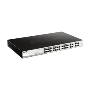 Switch D-Link DGS-1210-28P Maroc Switch 24 ports Gigabit PoE Maroc Commutateur 24 ports Gigabit PoE 193W D-Link Maroc, La prise en charge des fonctionnalités de gestion et de configuration IPv6 garantit la protection de votre réseau après une mise à niveau d'IPv4 vers IPv6.