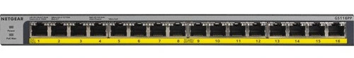 Switch Netgear GS116LP Maroc Switch 16 ports Gigabit PoE Maroc Commutateur non géré 16 ports Netgear Maroc, Le switch Gigabit non manageable Netgear GS116LP ProSAFE FlexPoE permet aux entreprises d'augmenter leur budget énergétique de manière rentable pour étendre leur réseau