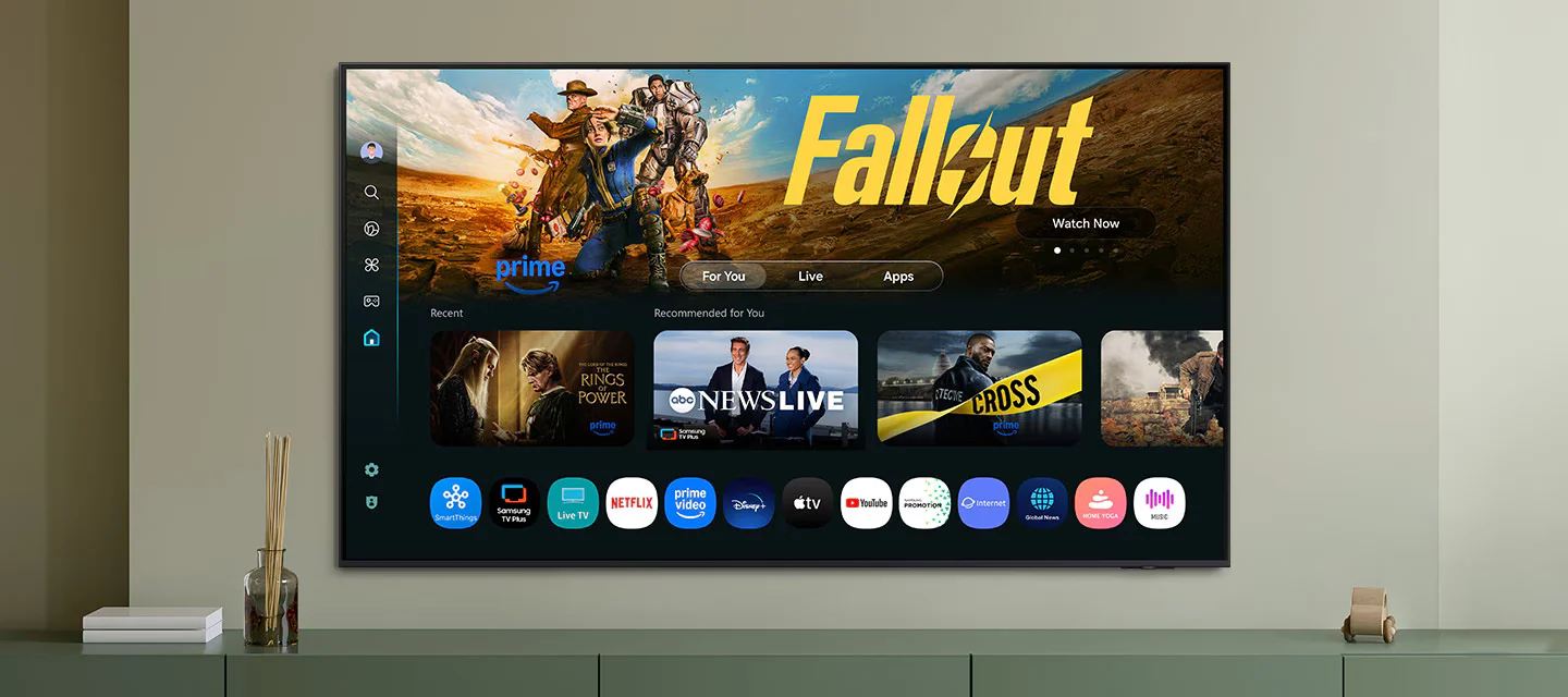 QA43Q7FAAUXMV Maroc Smart TV Samsung 43 QLED Q7F Maroc Smart TV Samsung Maroc Samsung 43 QLED Q7F 4K, One UI Tizen offre une expérience d’écran personnalisée. Avec le système d’exploitation Samsung Tizen