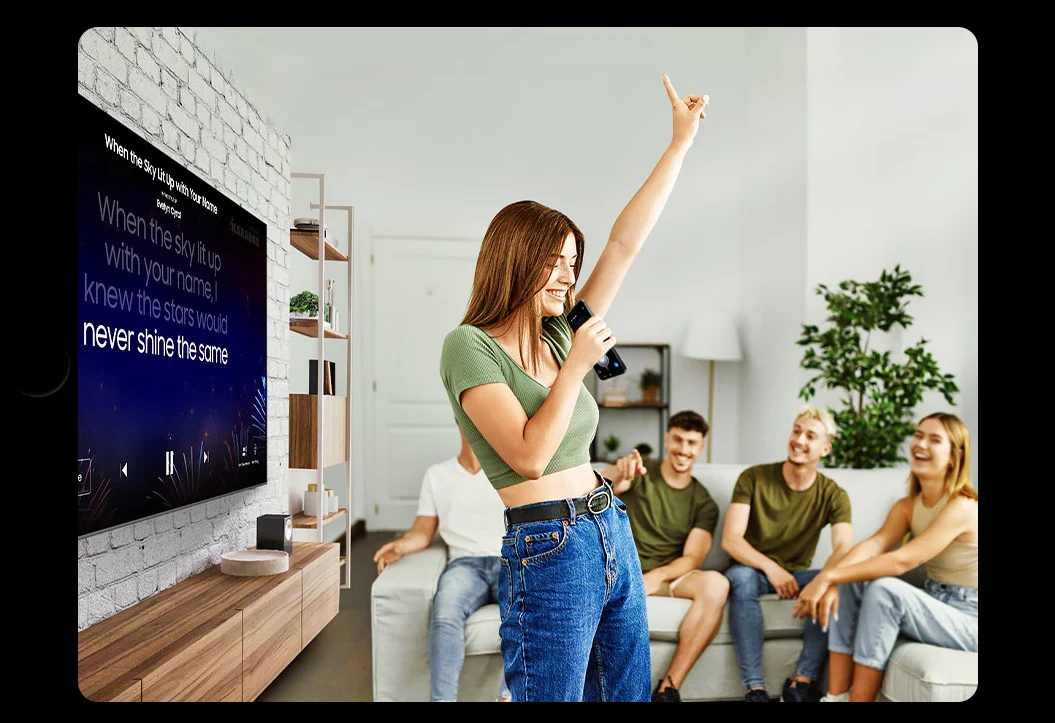 QA43Q7FAAUXMV Maroc Smart TV Samsung 43 QLED Q7F Maroc Smart TV Samsung Maroc Samsung 43 QLED Q7F 4K, vous pouvez accéder aux principales fonctionnalités du téléviseur Samsung Tizen telles que les médias, les fonctionnalités, le mode ambiant et le menu