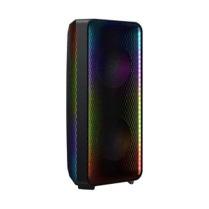 MX-ST40B/MV Maroc Samsung MX-ST40B Maroc Tour de son ultra Bluetooth Maroc Samsung Sound Tower MX-ST40B Maroc, De plus, cette enceinte est certifiée IPX5, ce qui signifie qu'elle résiste aux éclaboussures de tous côtés. Alors, n'hésitez plus : chargez la batterie intégrée (12 heures d'autonomie), placez-la sur la terrasse ou au bord de la piscine, et c'est parti !