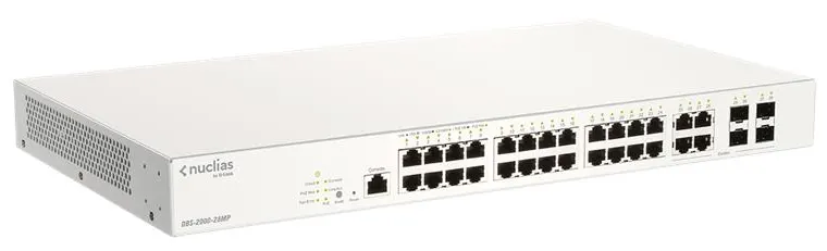 Switch D-Link Nuclias Cloud DBS-2000-28MP Maroc Switch Nuclias Cloud 24 ports PoE Maroc Commutateur Nuclias Cloud 24 ports Maroc, Grâce à Nuclias Cloud DBS-2000-28MP les entreprises peuvent désormais organiser plus efficacement l'ensemble de leur réseau sans fil, gérer plusieurs commutateurs simultanément et surveiller les statistiques réseau en temps réel