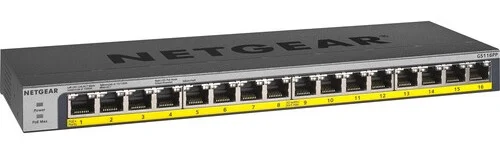 Switch Netgear GS116PP Maroc Switch 16 ports Gigabit PoE Maroc Commutateur non géré 16 ports Netgear Maroc, le switch Netgear GS116PP permet aux entreprises d'augmenter leur budget énergétique de manière rentable pour étendre leur réseau selon leurs besoins.