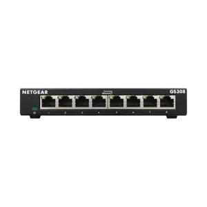 Switch Netgear GS308 Maroc Switch 8 ports Gigabit Maroc Commutateur non géré 8 ports Netgear Maroc, Capable d'atteindre une bande passante de commutation totale de 16 Gbit/s, ce commutateur non géré est équipé de 8 ports Gigabit Ethernet.